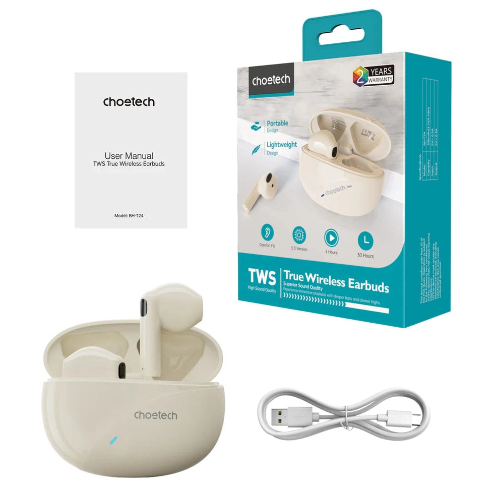 Choetech DNS Bluetooth low energy chip v5.3 Mini TWS Earphone (Dark Blue)