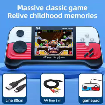 Getko G9 Game Console - Over 600 Retro Games No Internet Access