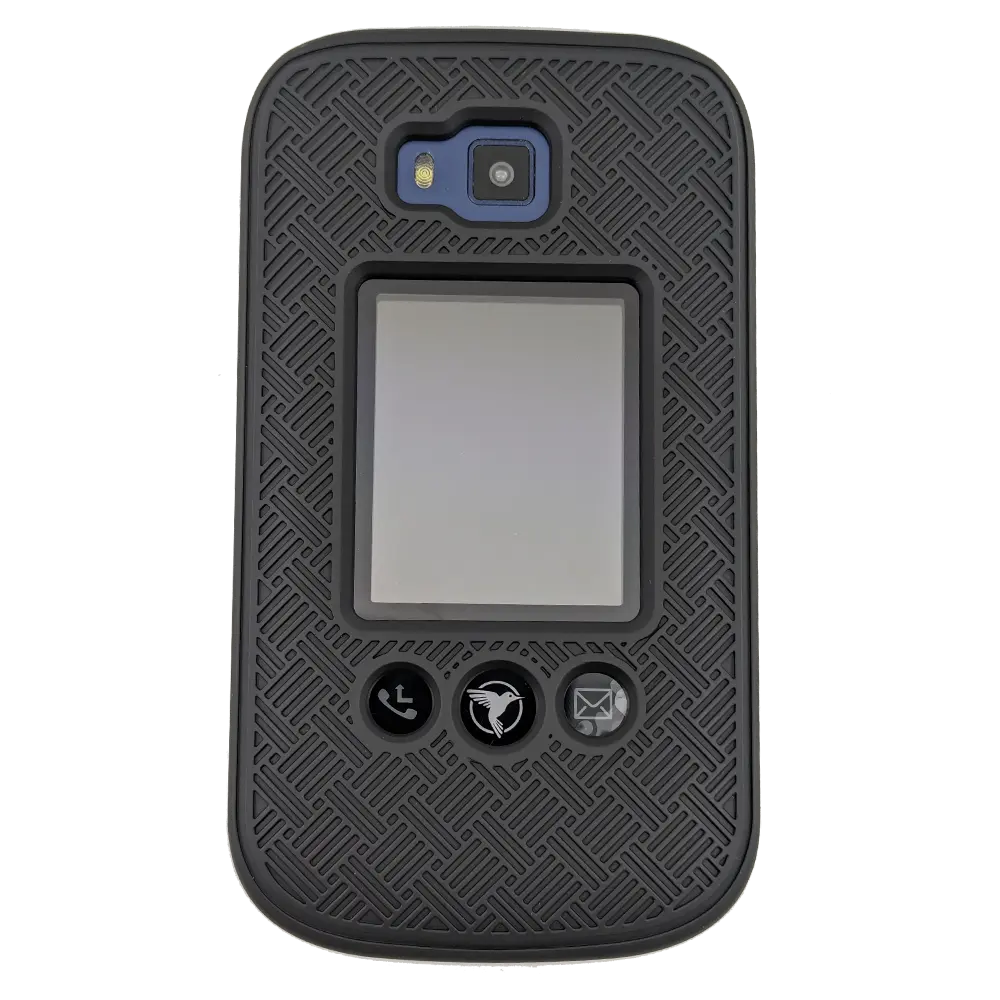 Hard Shell Cover with Holster for Sunbeam F1 Horizon Flip Phones (Black or Blue)