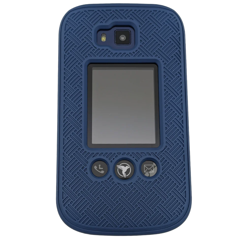 Hard Shell Cover with Holster for Sunbeam F1 Horizon Flip Phones (Black or Blue)
