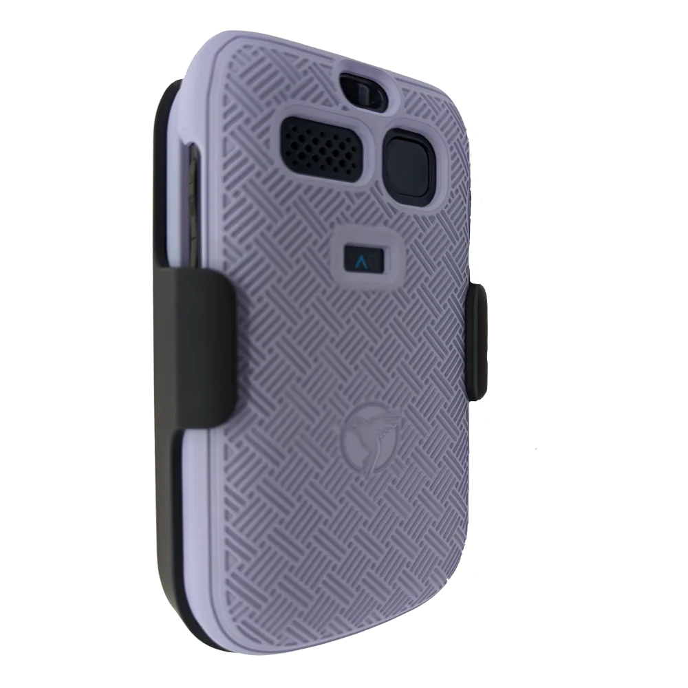 Hard Shell Cover with Holster for Sunbeam F1 Horizon Flip Phones (Black or Blue)
