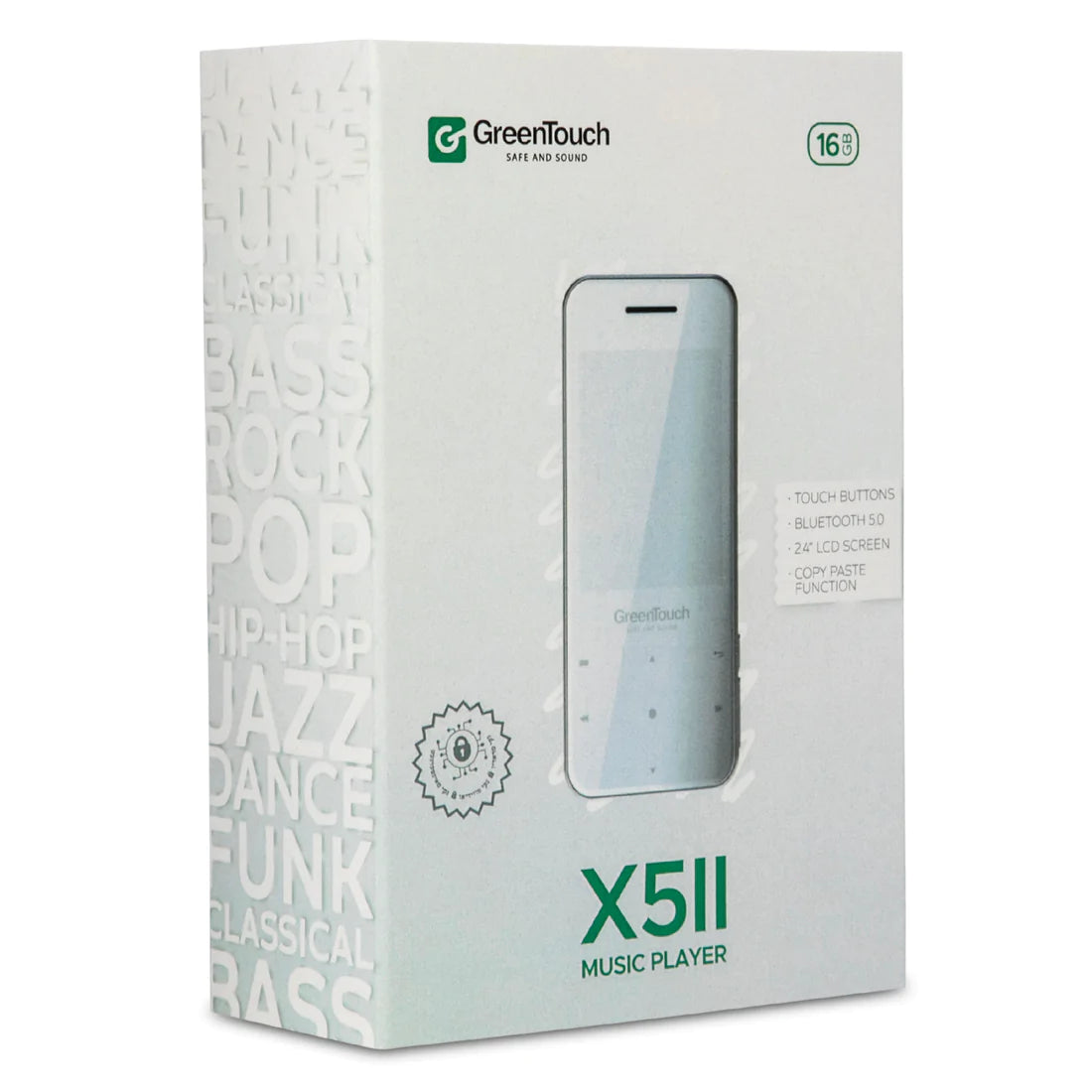 Greentouch X5II 16GB MP3 Player - Gray