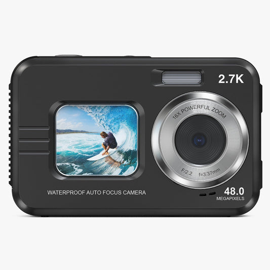 Getko Tech 48.0 Megapixel Waterproof Camera with Auto Focus - Black