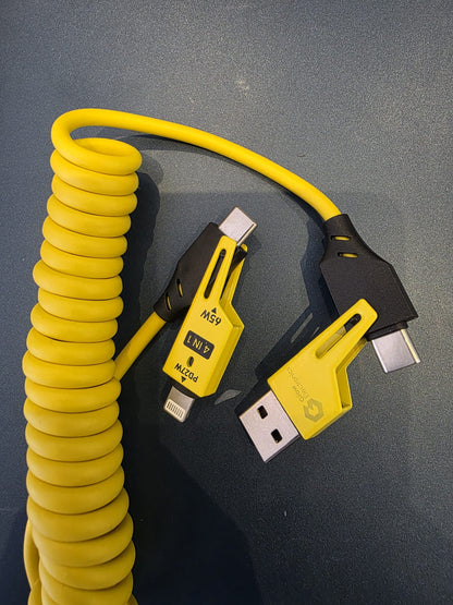 65W USB Charging Cable USB A/C to USB C/Lightning