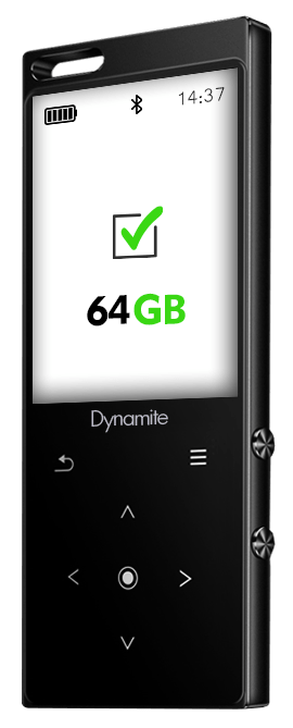 Samvix Dynamite 64 GB Kosher MP3 Player - No SD Slot