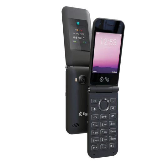 FIG Flip Mini X Kosher Phone With a Touch Screen and Waze and on Screen Keyboard - Grow Electronics