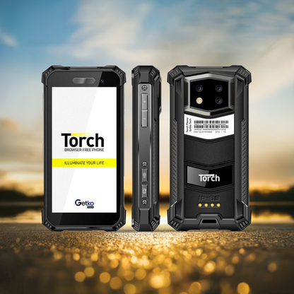 Torch Mini 3.5" Phone With an Essential Apps Only Safe and Secure Browser-Free Operating System