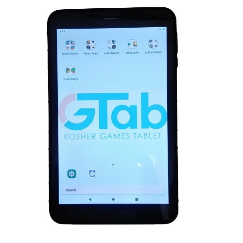 GTab 8" Kosher Tablet With More than 40 Approved Games For All Ages (No Internet Access)