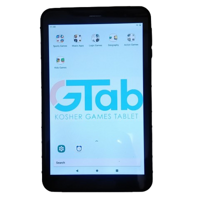 GTab 8" Kosher Tablet With More than 40 Approved Games For All Ages (No Internet Access)