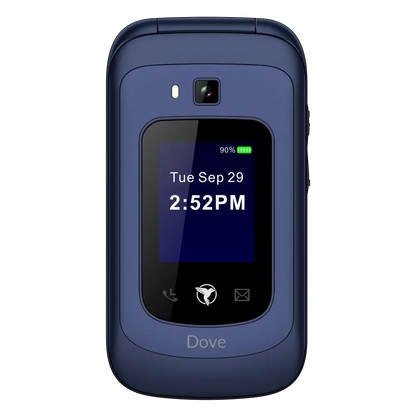 Sunbeam F1 Horizon Dove – Flip Dumb Phone with Touch Screen and Waze