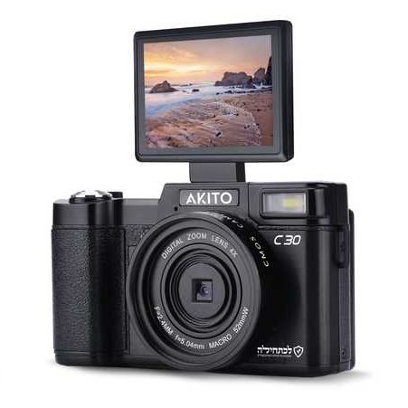 Akito kosher camera with video and selfie screen