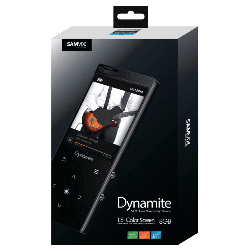 Samvix Dynamite 8GB MP3 Player - Black